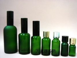 库存玻璃精油瓶，绿色精油瓶，玻璃瓶